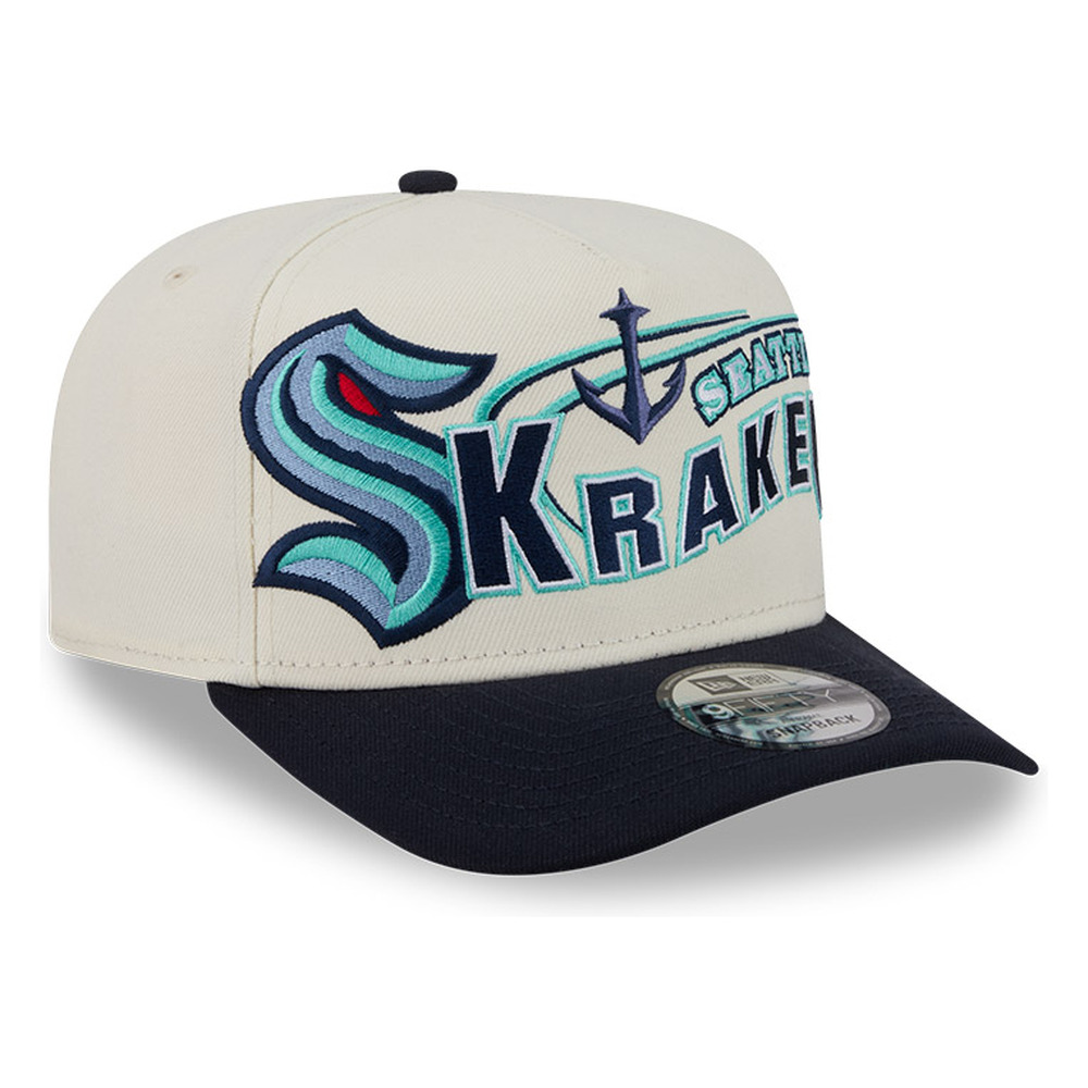 Seattle Kraken Chrome Two Tone Classic New Era 9FIFTY A-Frame Snapback Hat