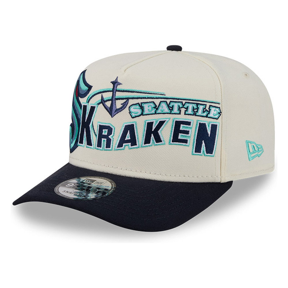 Seattle Kraken Chrome Two Tone Classic New Era 9FIFTY A-Frame Snapback Hat
