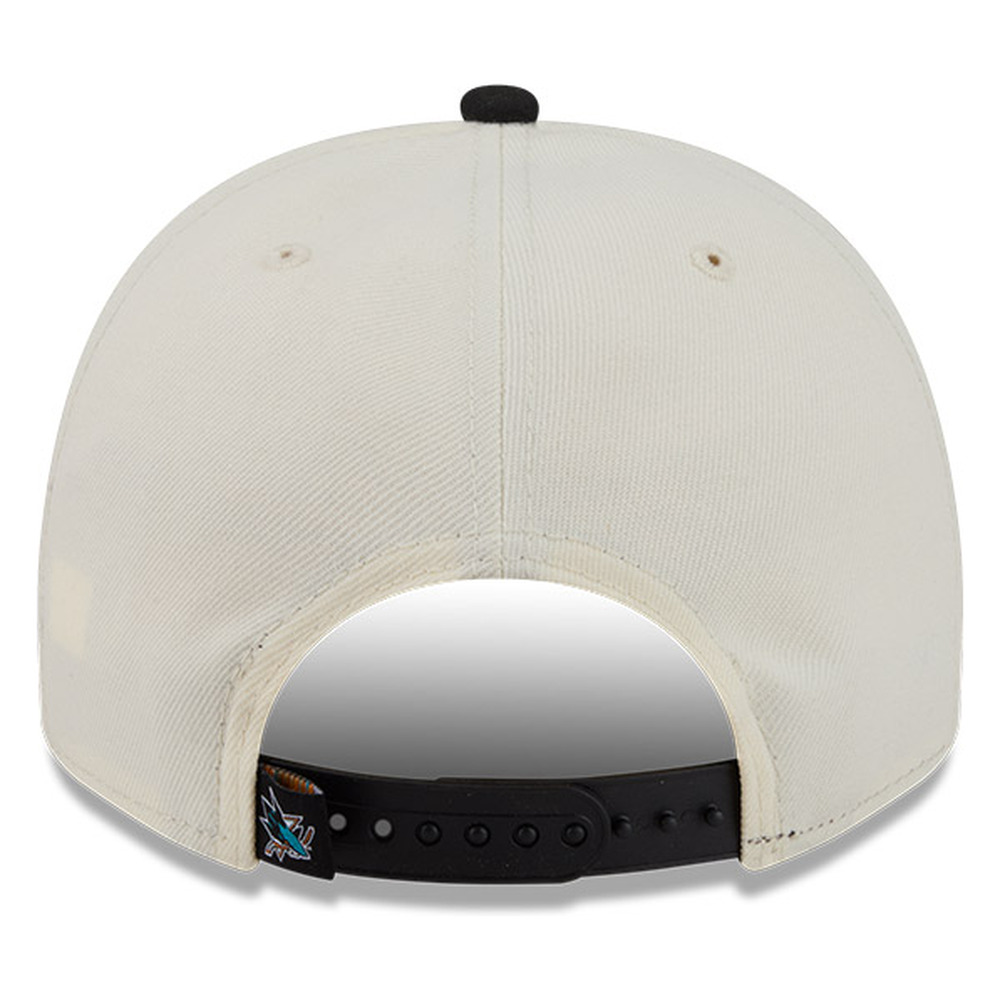 San Jose Sharks Chrome Two Tone Classic New Era 9FIFTY A-Frame Snapback Hat