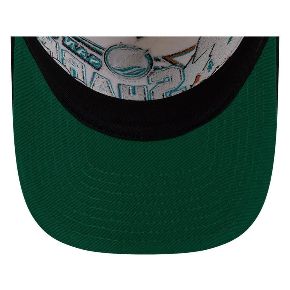 San Jose Sharks Chrome Two Tone Classic New Era 9FIFTY A-Frame Snapback Hat