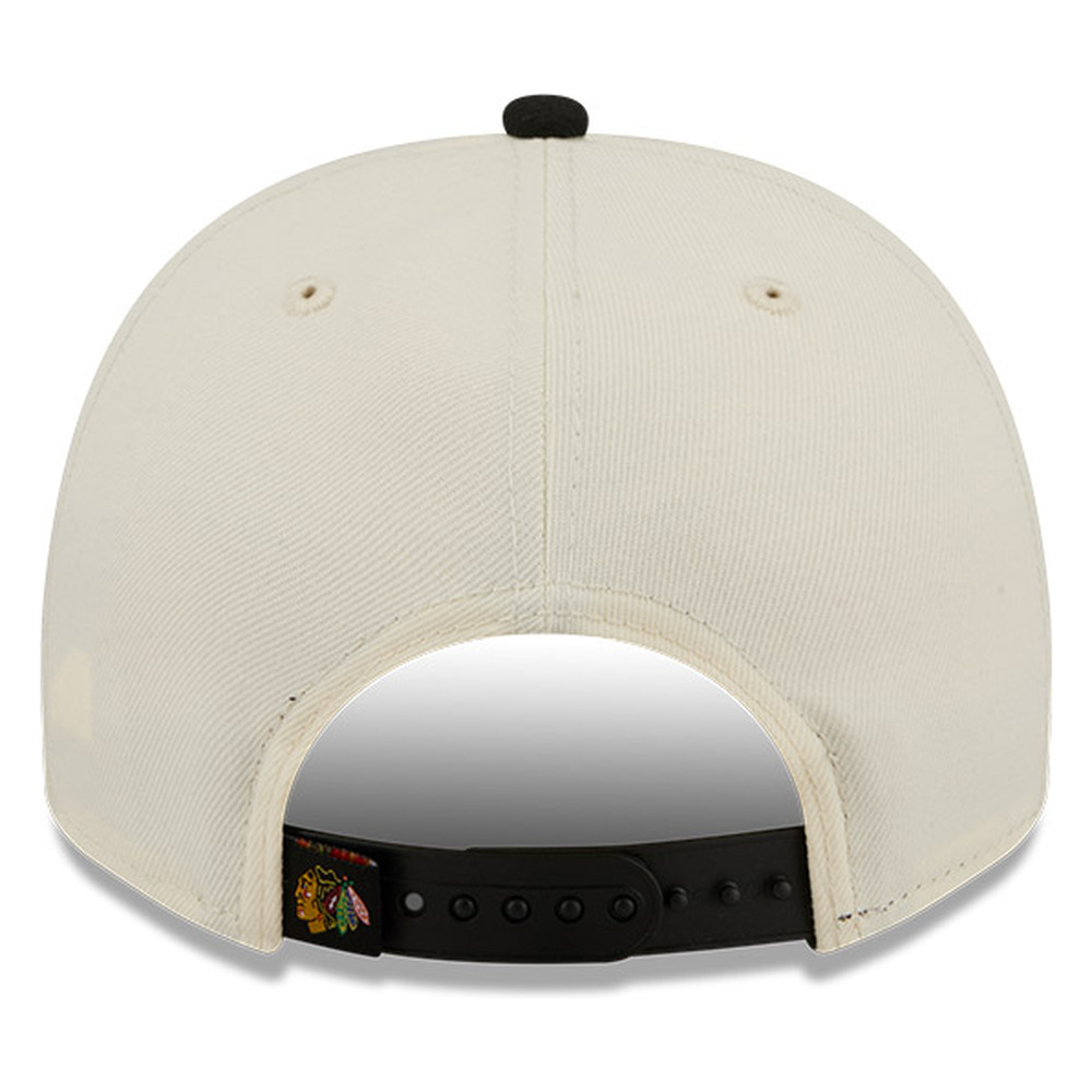 Chicago Blackhawks Chrome Two Tone Classic New Era 9FIFTY A-Frame Snapback Hat