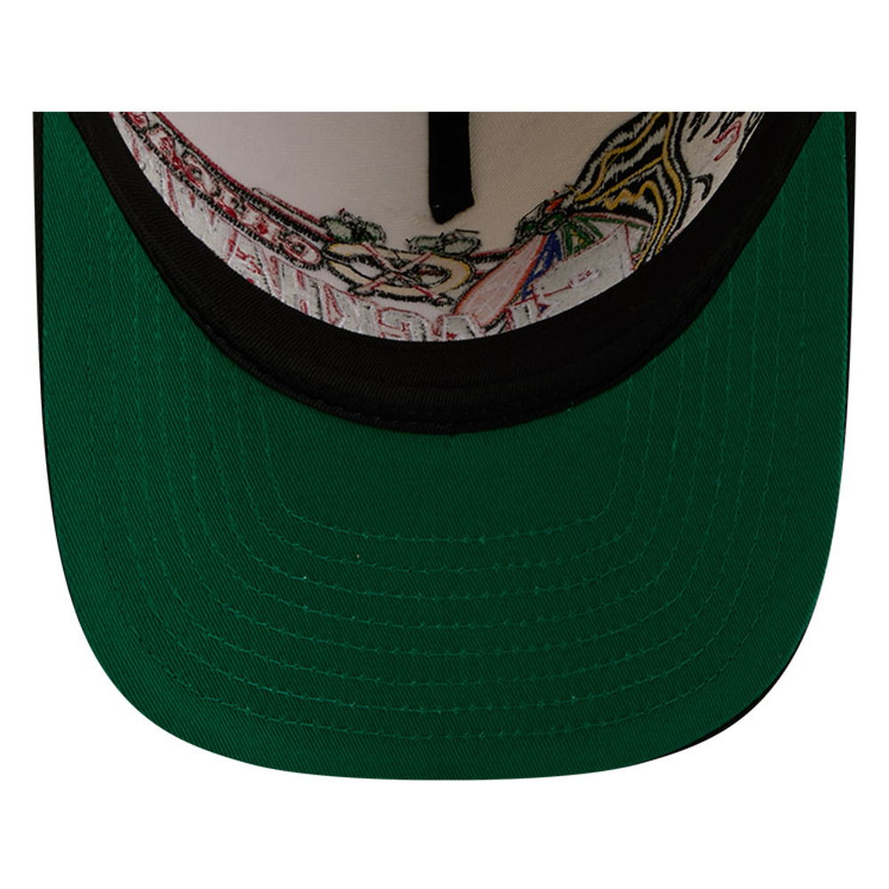 Chicago Blackhawks Chrome Two Tone Classic New Era 9FIFTY A-Frame Snapback Hat