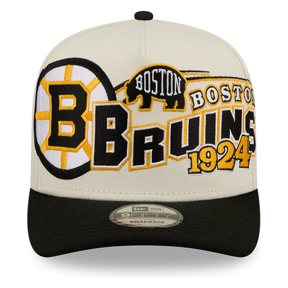 Boston Bruins Chrome Two Tone Classic New Era 9FIFTY A-Frame Snapback Hat