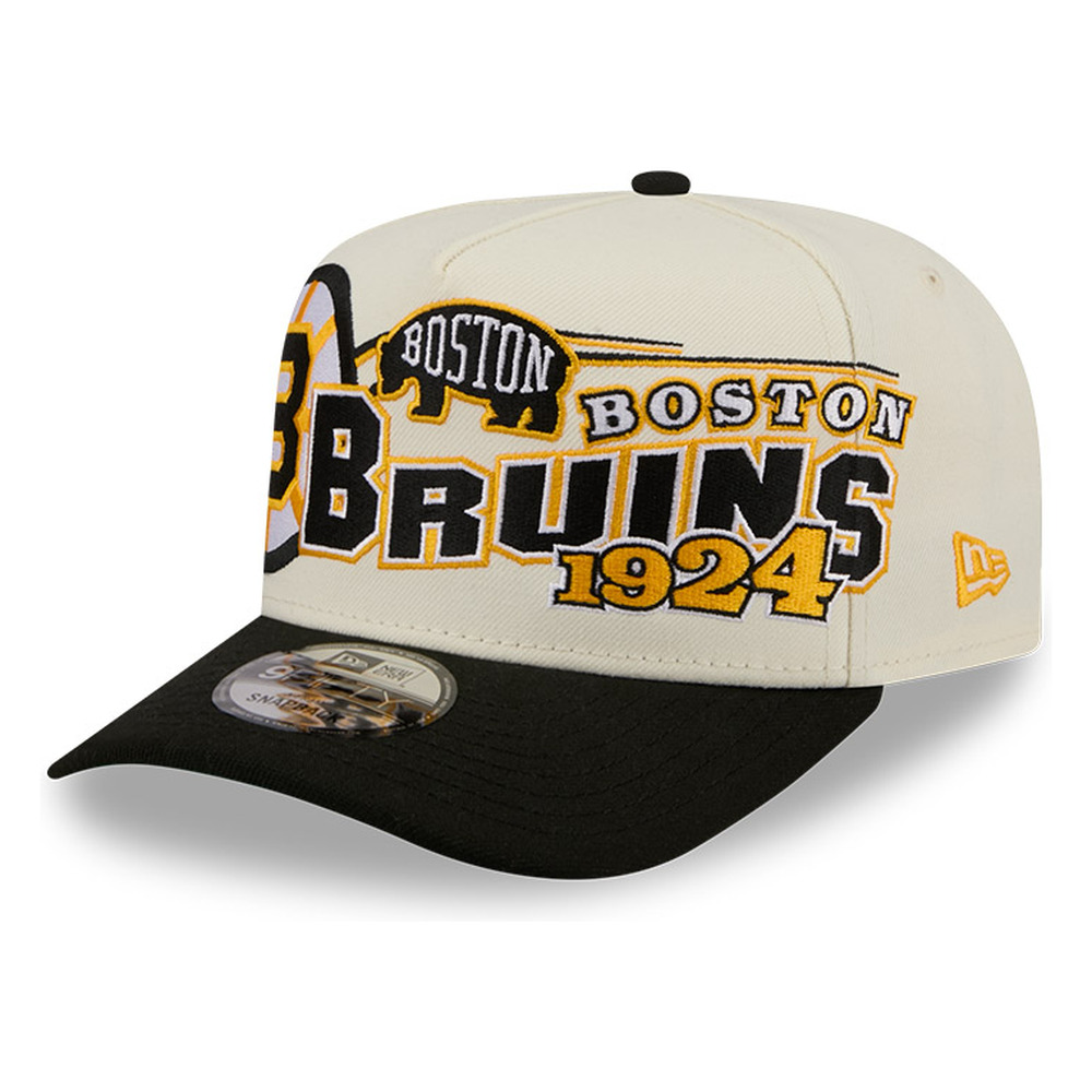 Boston Bruins Chrome Two Tone Classic New Era 9FIFTY A-Frame Snapback Hat
