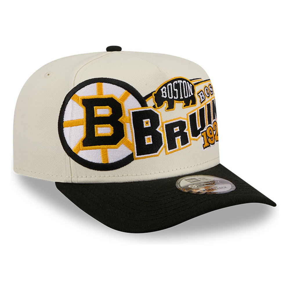 Boston Bruins Chrome Two Tone Classic New Era 9FIFTY A-Frame Snapback Hat