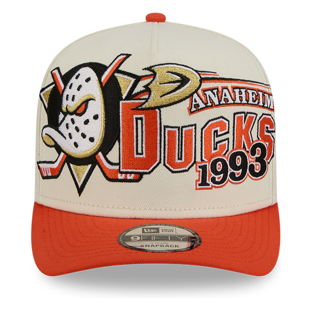 Anaheim Ducks Chrome Two Tone Classic New Era 9FIFTY A-Frame Snapback Hat