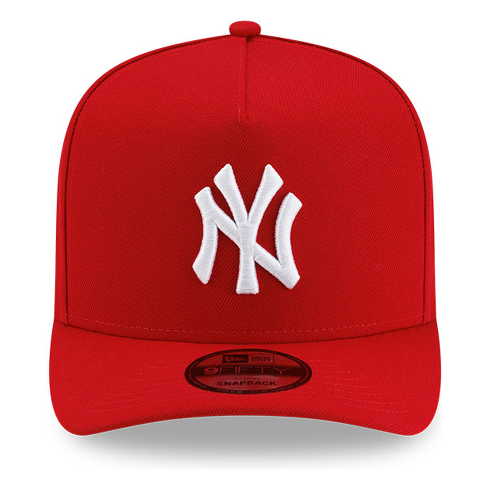 New York Yankees Scarlet Basic New Era 9FIFTY A-Frame Snapback Hat