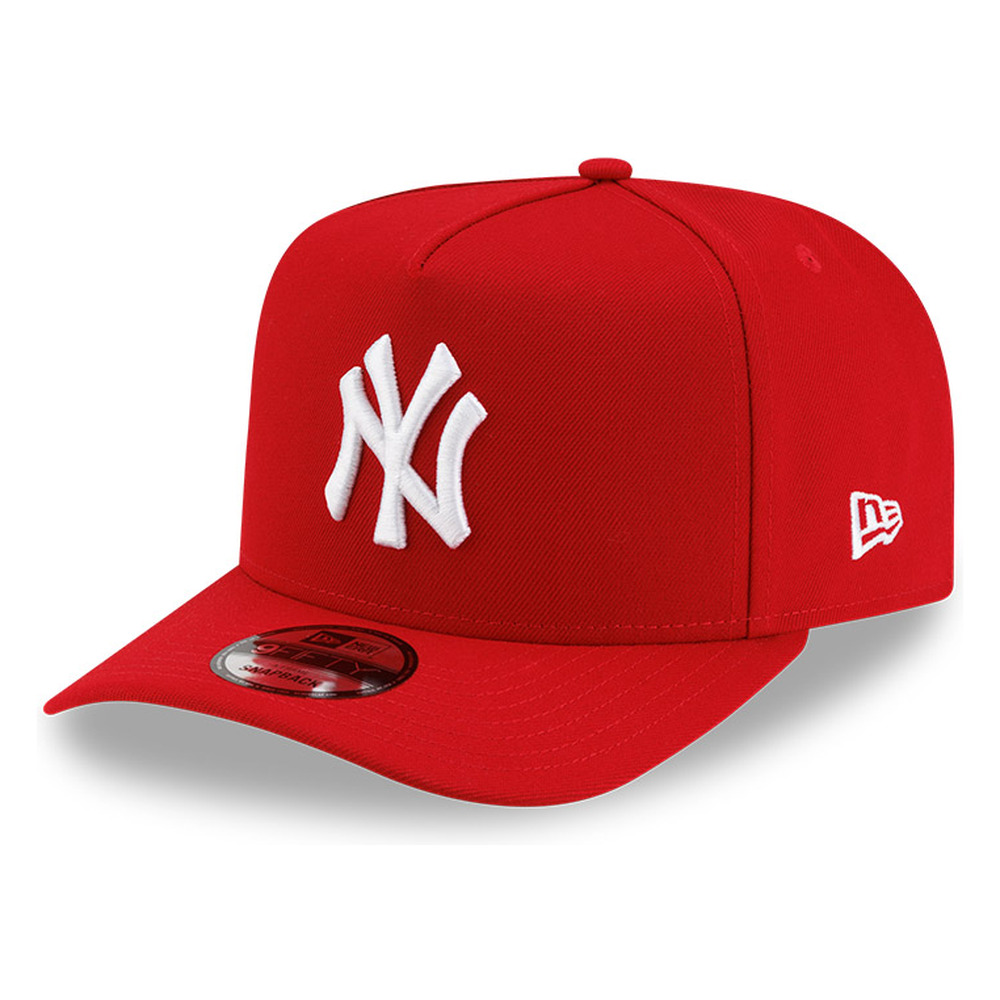 New York Yankees Scarlet Basic New Era 9FIFTY A-Frame Snapback Hat