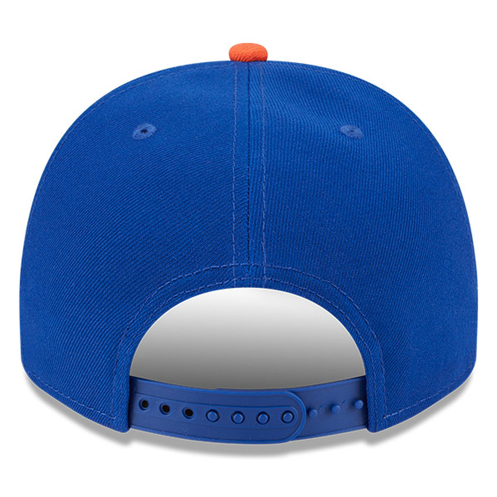 New York Mets Royal Blue and Orange Cartoon New Era 9FIFTY A-Frame Snapback Hat
