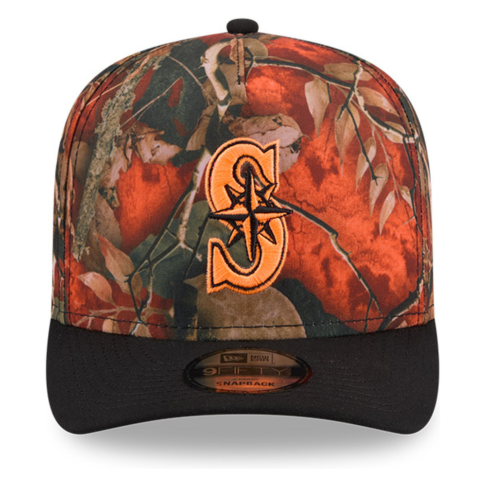 Seattle Mariners Amber Leaves New Era 9FIFTY A-Frame Snapback Hat