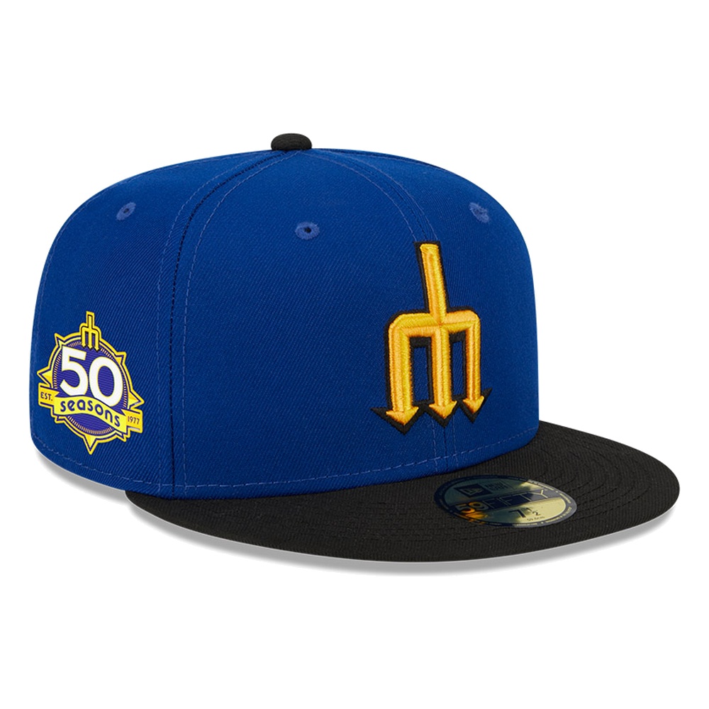 Seattle Mariners Royal Blue City Connect 50 Seasons New Era 59FIFTY Fitted Hat
