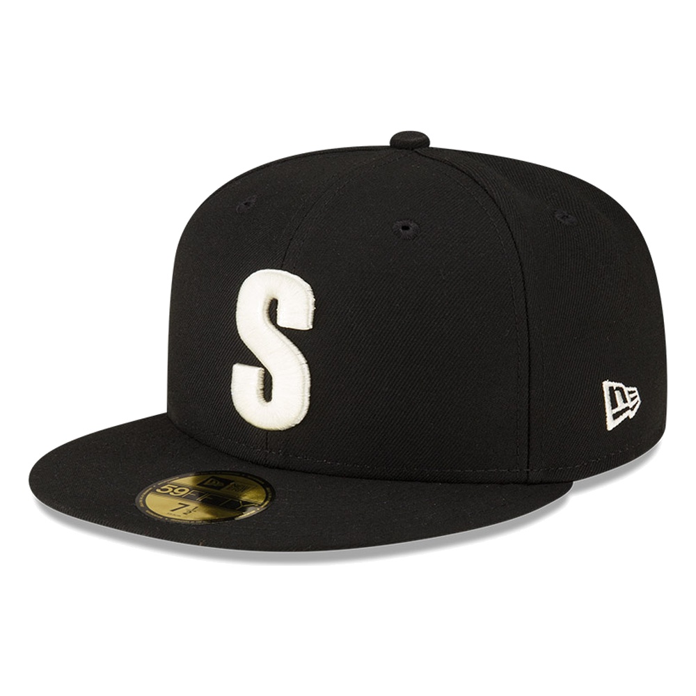 Seattle Mariners Black Steelheads 50 Seasons New Era 59FIFTY Fitted Hat