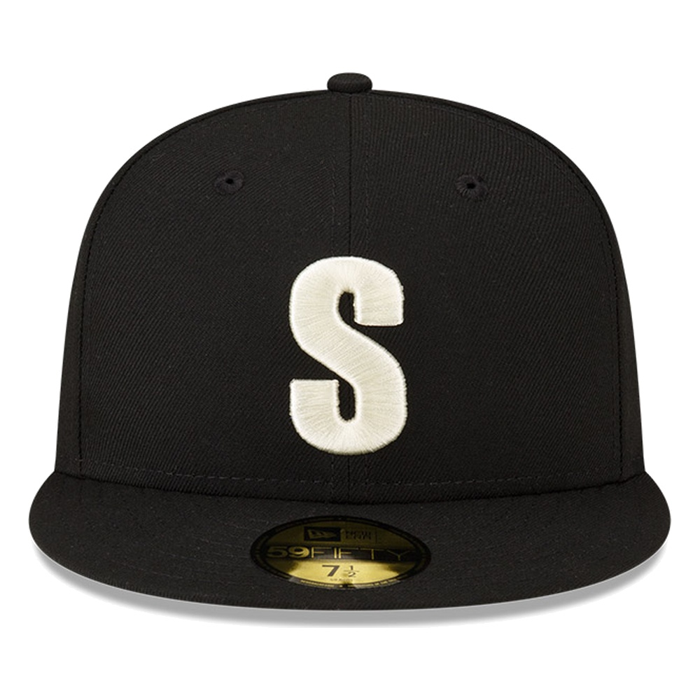Seattle Mariners Black Steelheads 50 Seasons New Era 59FIFTY Fitted Hat