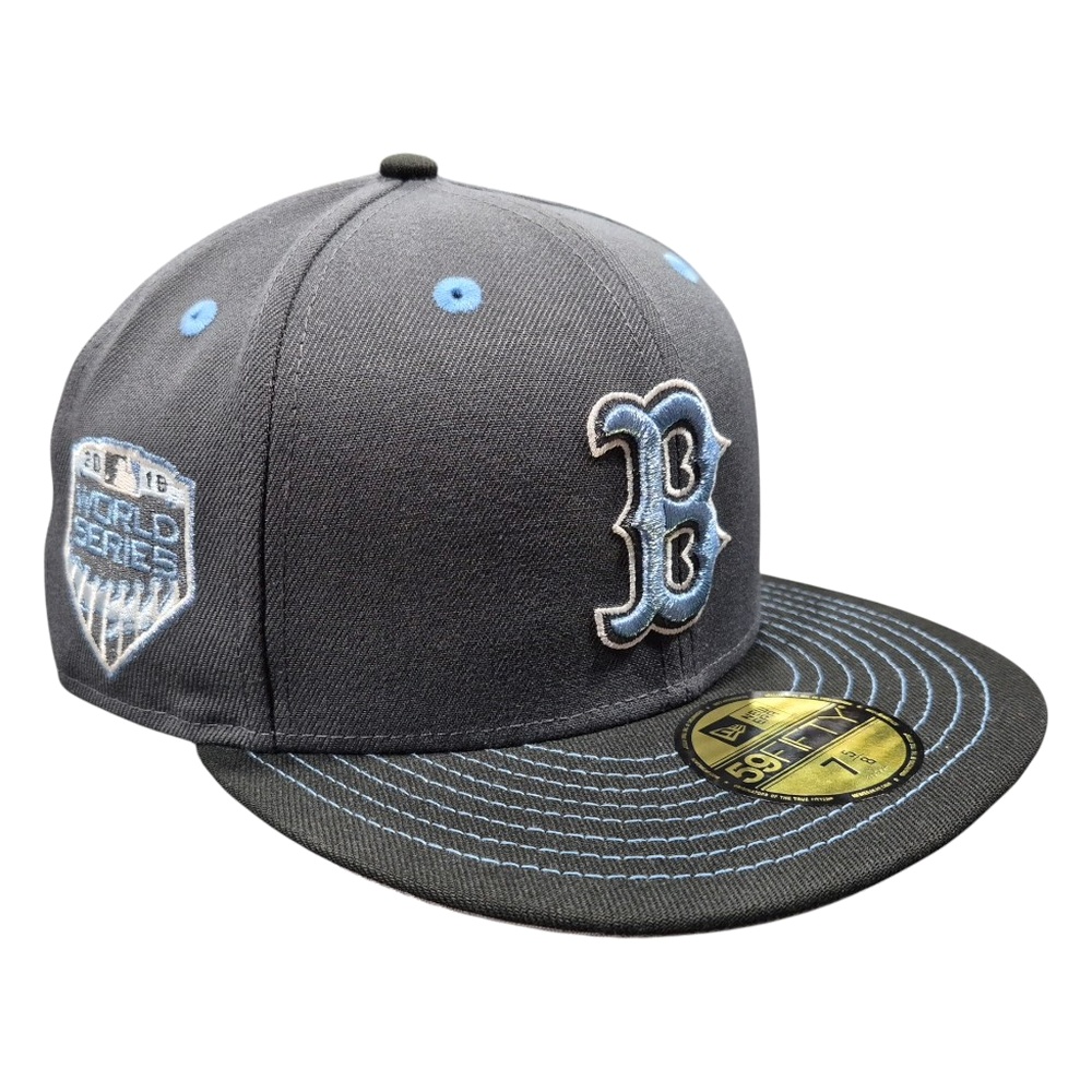 Boston Red Sox Graphite 2018 World Series Patch New Era 59FIFTY Fitted Hat