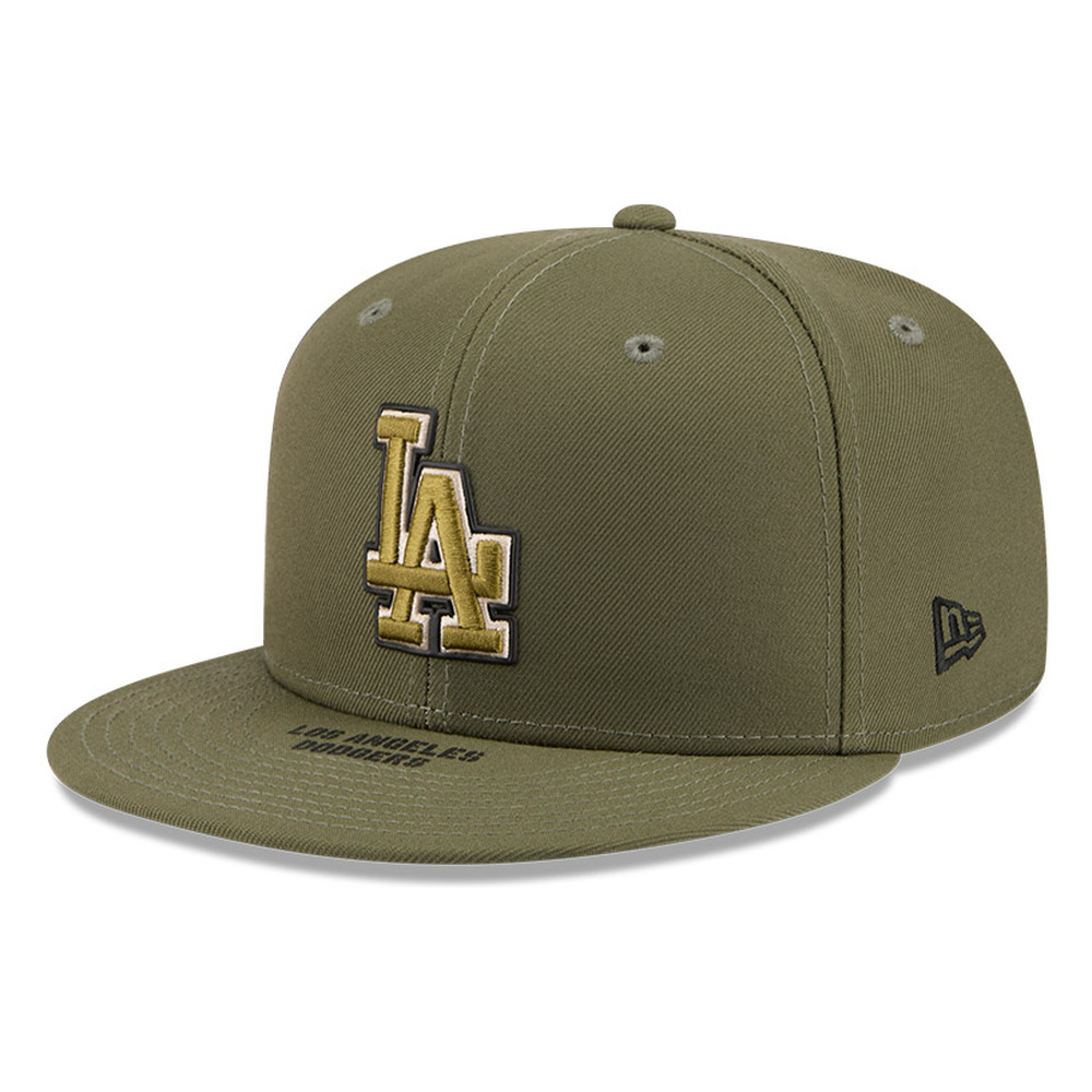 Los Angeles Dodgers Olive Green 2026 Armed Forces Day New Era 9FIFTY Snapback Hat