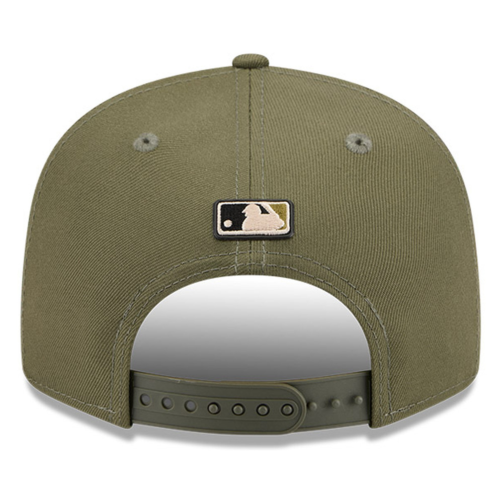 Los Angeles Dodgers Olive Green 2026 Armed Forces Day New Era 9FIFTY Snapback Hat