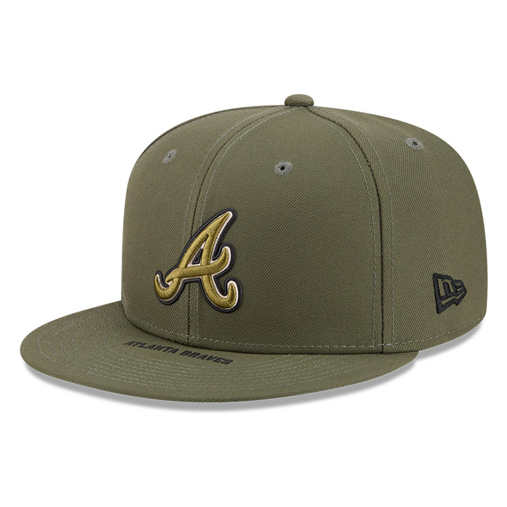 Atlanta Braves Olive Green 2026 Armed Forces Day New Era 9FIFTY Snapback Hat