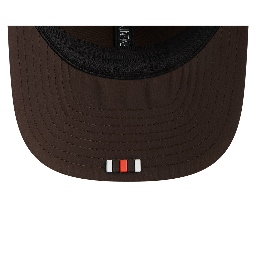 Cleveland Browns Brown 2025 Sideline New Era 9SEVENTY Stretch Snapback Hat