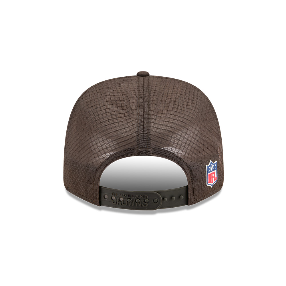 Cleveland Browns Brown 2025 Sideline New Era 9SEVENTY Stretch Snapback Hat