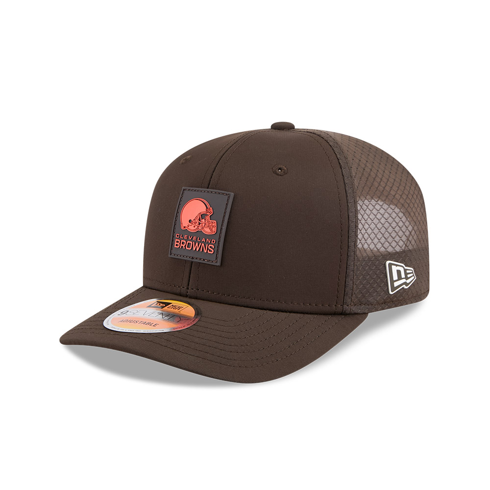 Cleveland Browns Brown 2025 Sideline New Era 9SEVENTY Stretch Snapback Hat