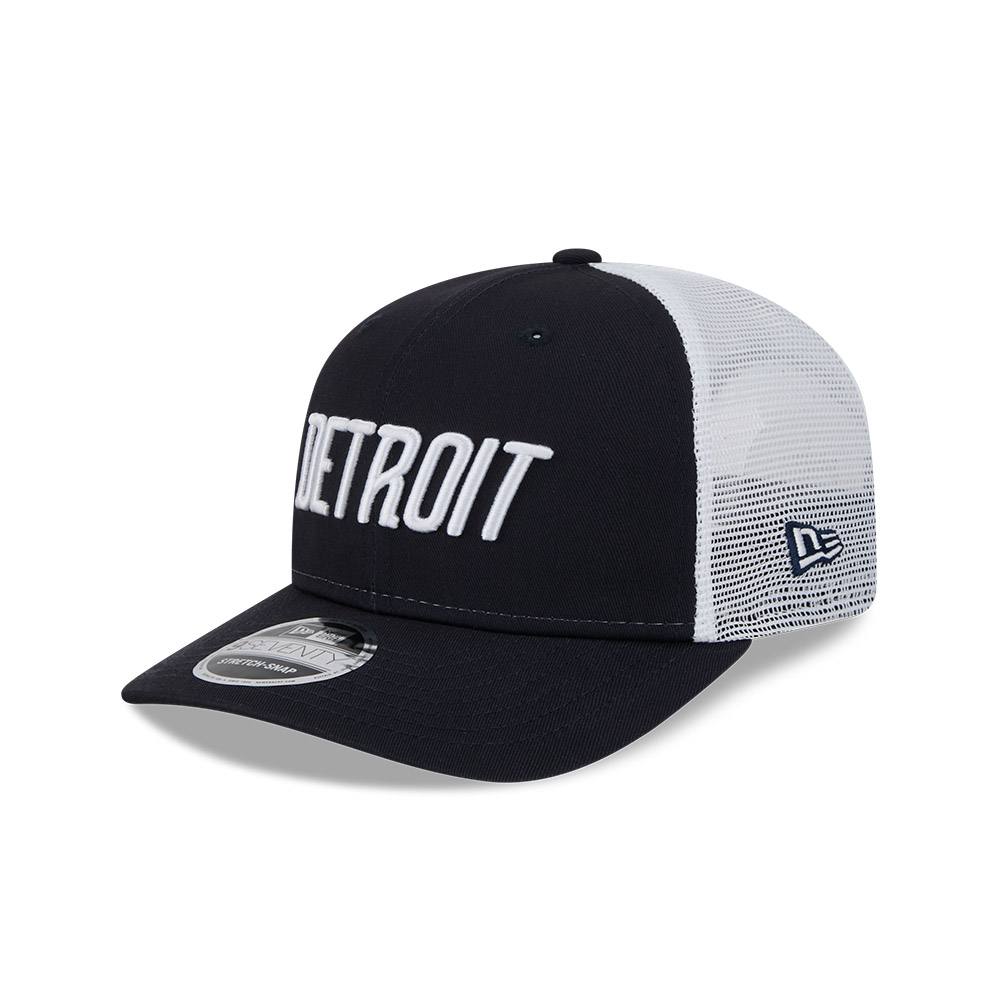 Detroit Tigers Navy and White Mesh Trucker City Connect New Era 9SEVENTY Stretch Snapback Hat