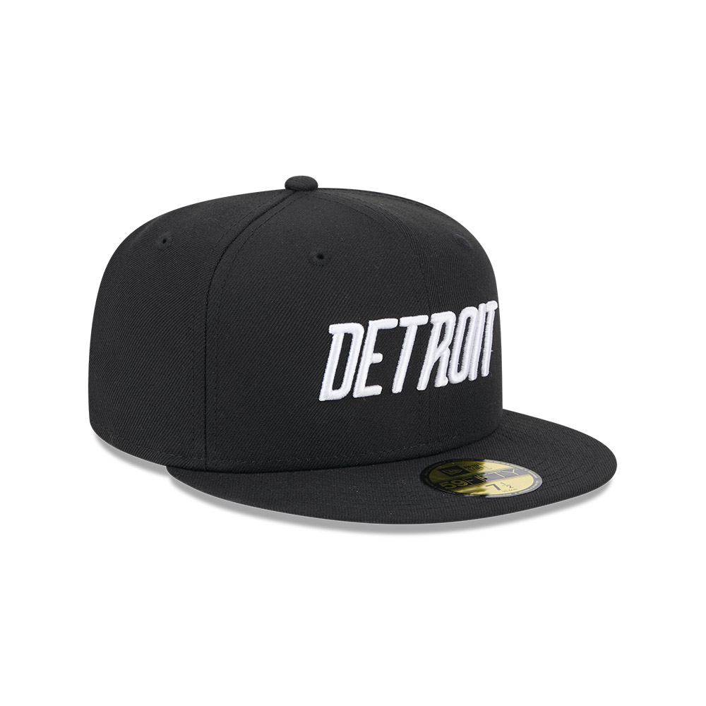 Detroit Tigers White on Black City Connect New Era 59FIFTY Fitted Hat