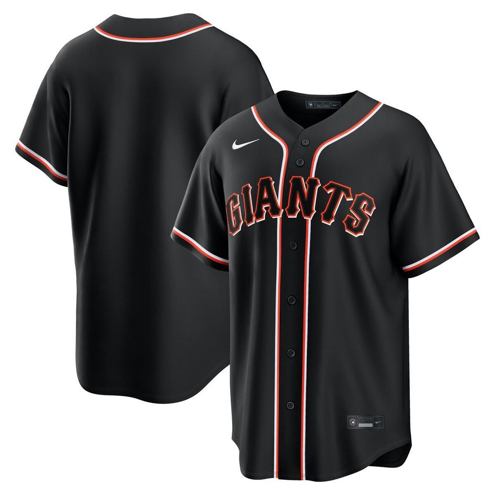 San Francisco Giants Black Fashion Blank Nike Replica Jersey