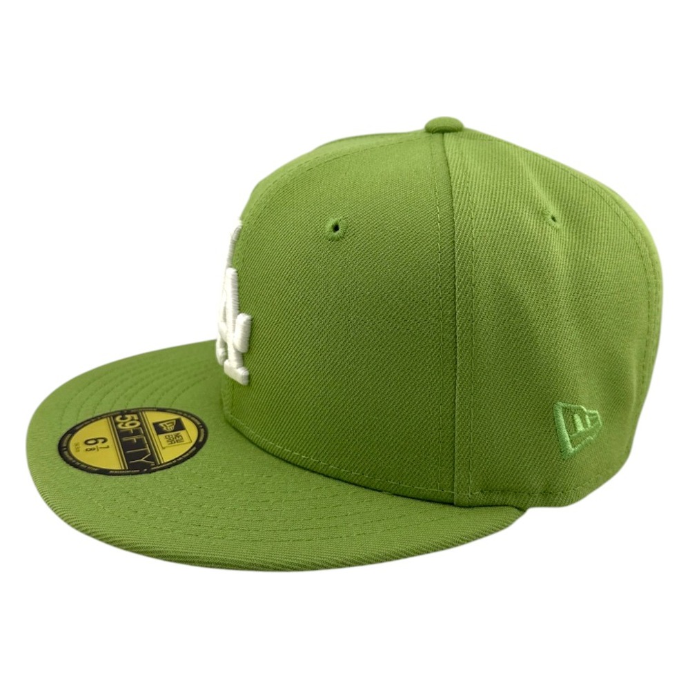 Los Angeles Dodgers Matcha Green 60th Anniversary Patch Pink UV New Era 59FIFTY Fitted Hat