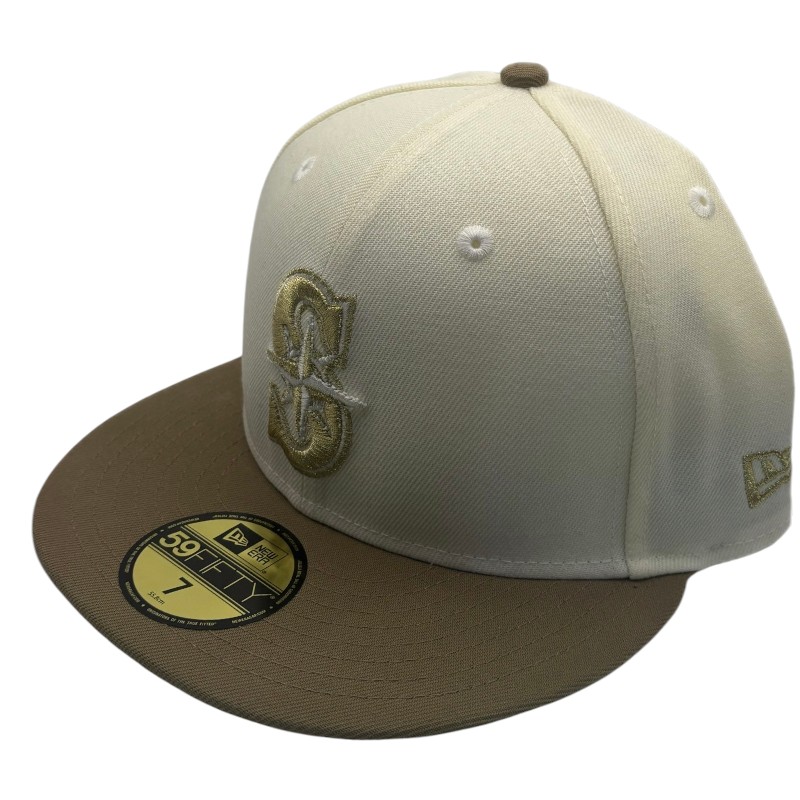 Seattle Mariners Chrome and Khaki New Era 59FIFTY Fitted Hat