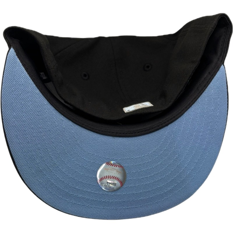 Los Angeles Dodgers Light Blue on Black 2024 World Series Champions Patch UV New Era 59FIFTY Fitted Hat