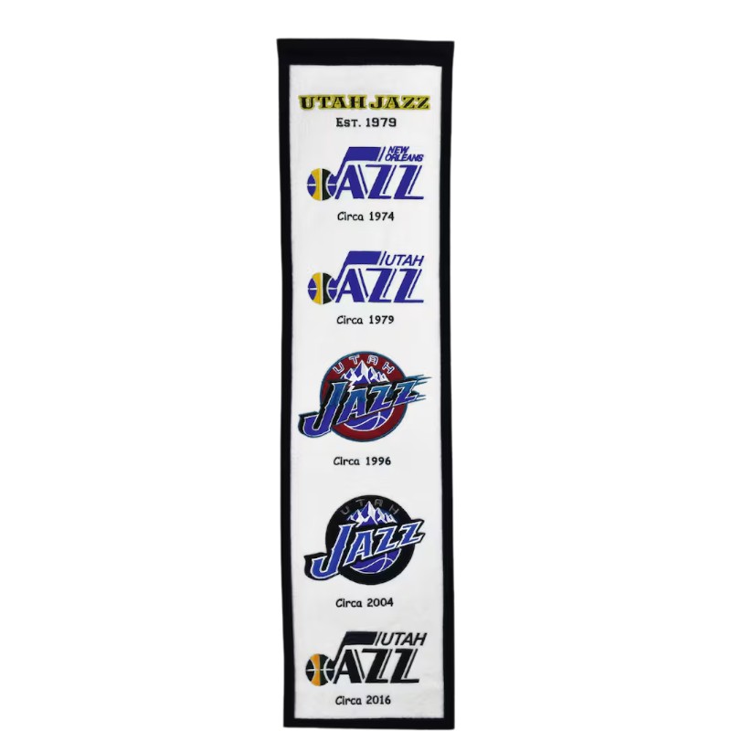 Utah Jazz Team 8in x 32in Heritage Banner