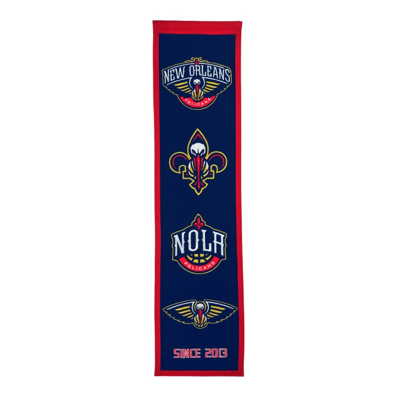 New Orleans Pelicans Team 8in x 32in Heritage Banner