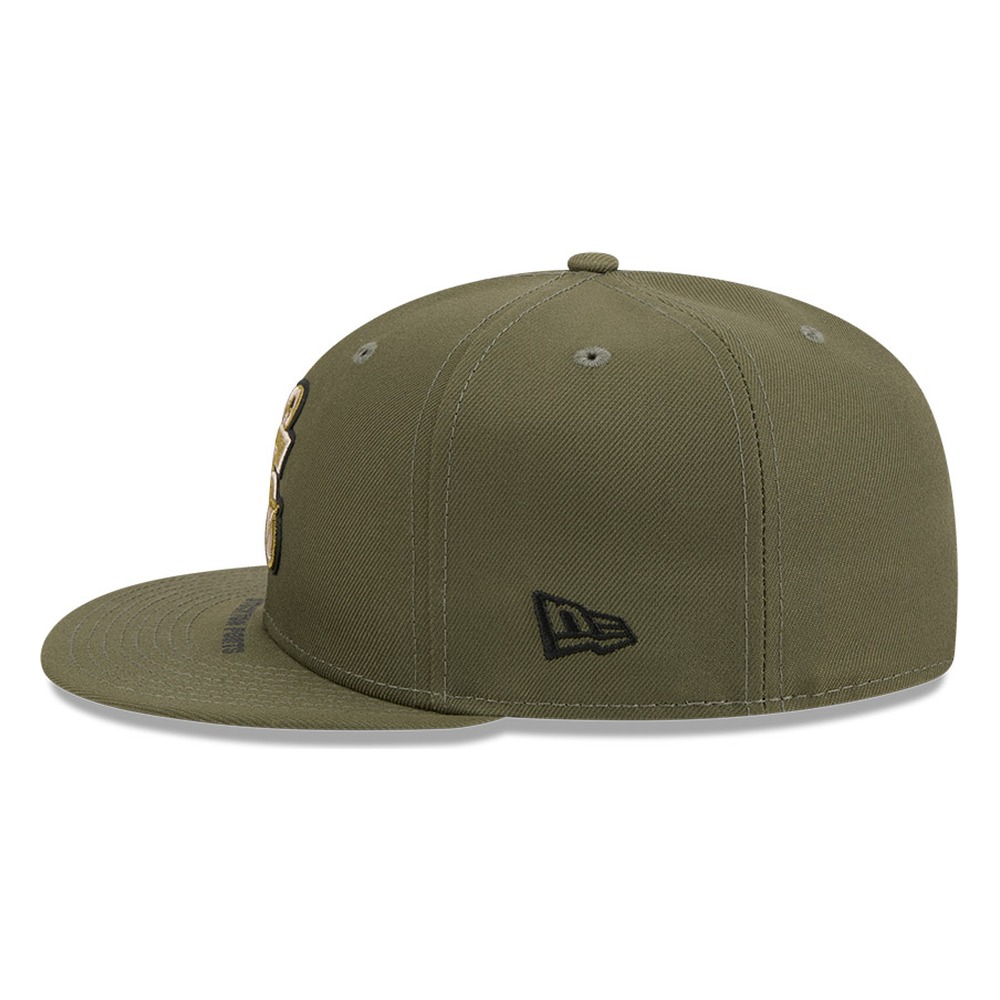 Stockton Ports Olive Green 2026 Armed Forces Day New Era 59FIFTY Fitted Hat