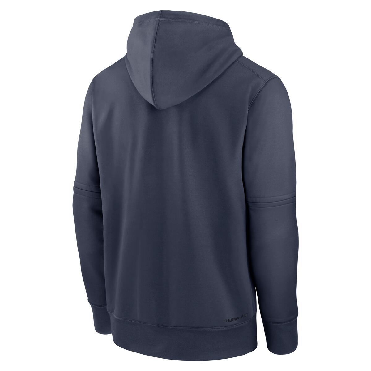 Los Angeles Dodgers Navy City Connect Authentic Collection Nike Therma Pullover Hoodie