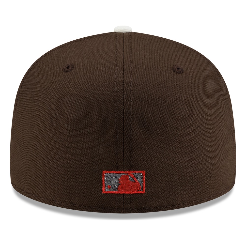 Seattle Mariners Walnut Brown 30th Anniversary Patch Throwback "S" Logo New Era 59FIFTY Fitted Hat