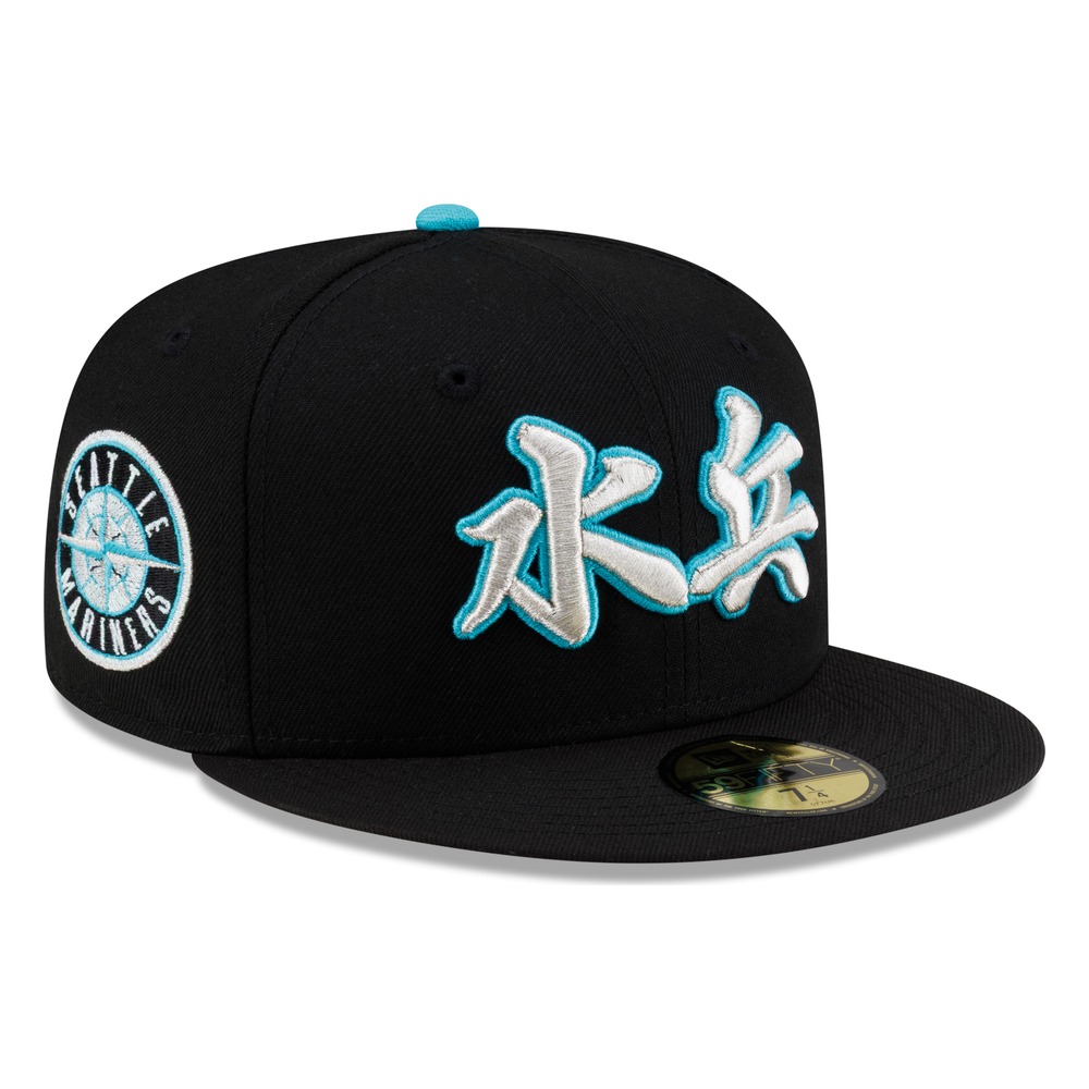 Seattle Mariners Black Teal Mariners Chinese Characters New Era