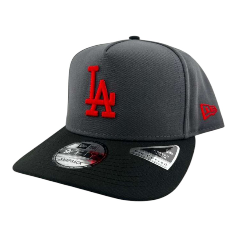 Los Angeles Dodgers Graphite and Black Red Prism Collection New