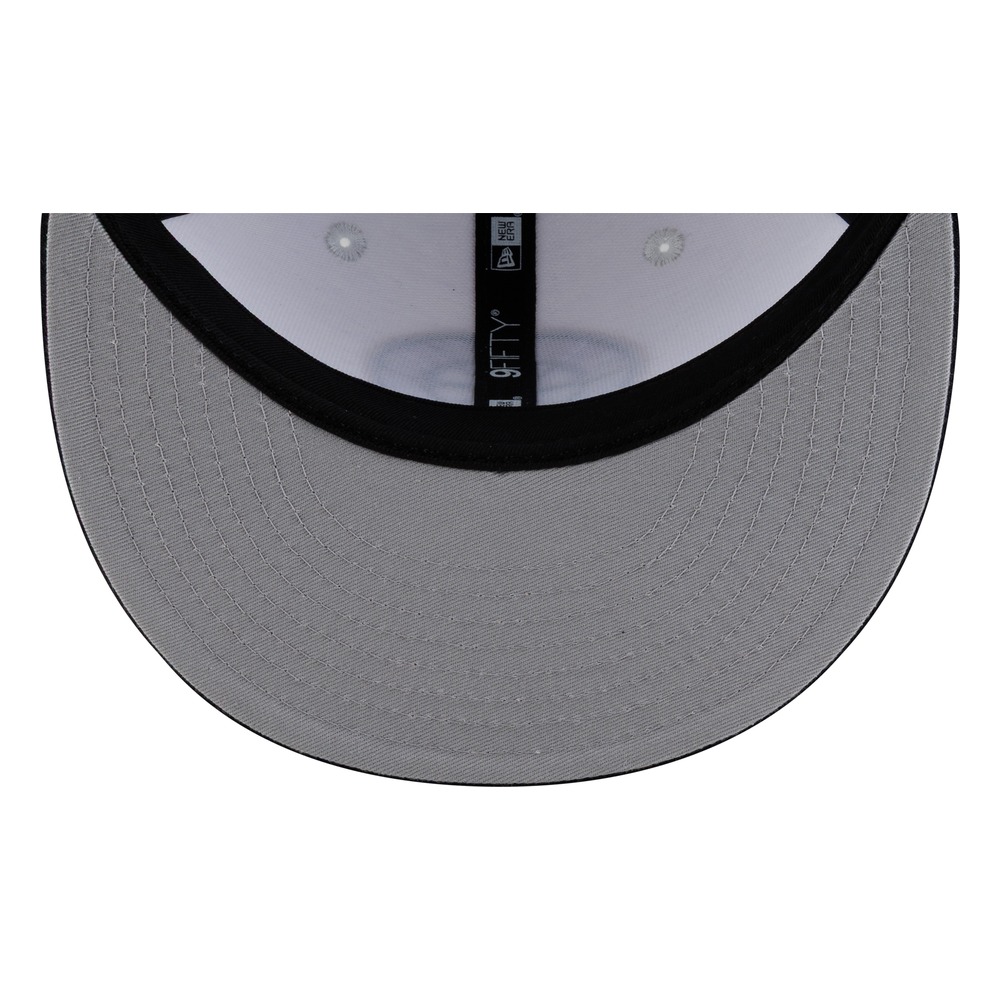 Seattle Mariners White Navy Visor Circle Logo New Era 9FIFTY Snapback Hat