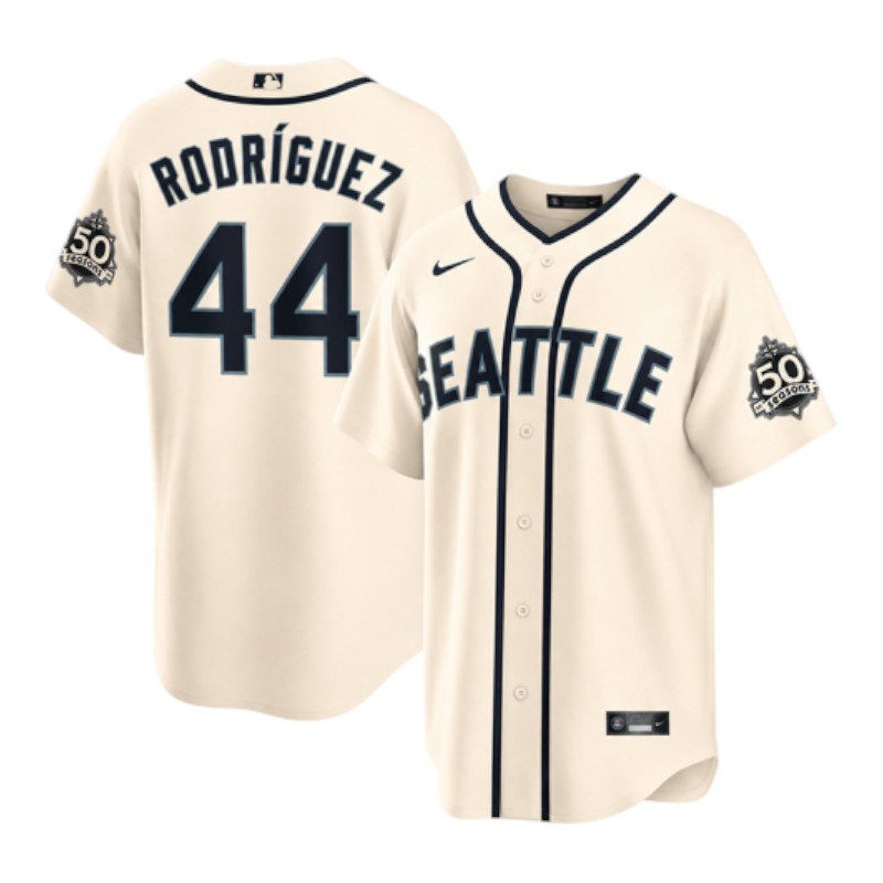 Youth Seattle Mariners Julio Rodriguez Cream Alternate Steelheads