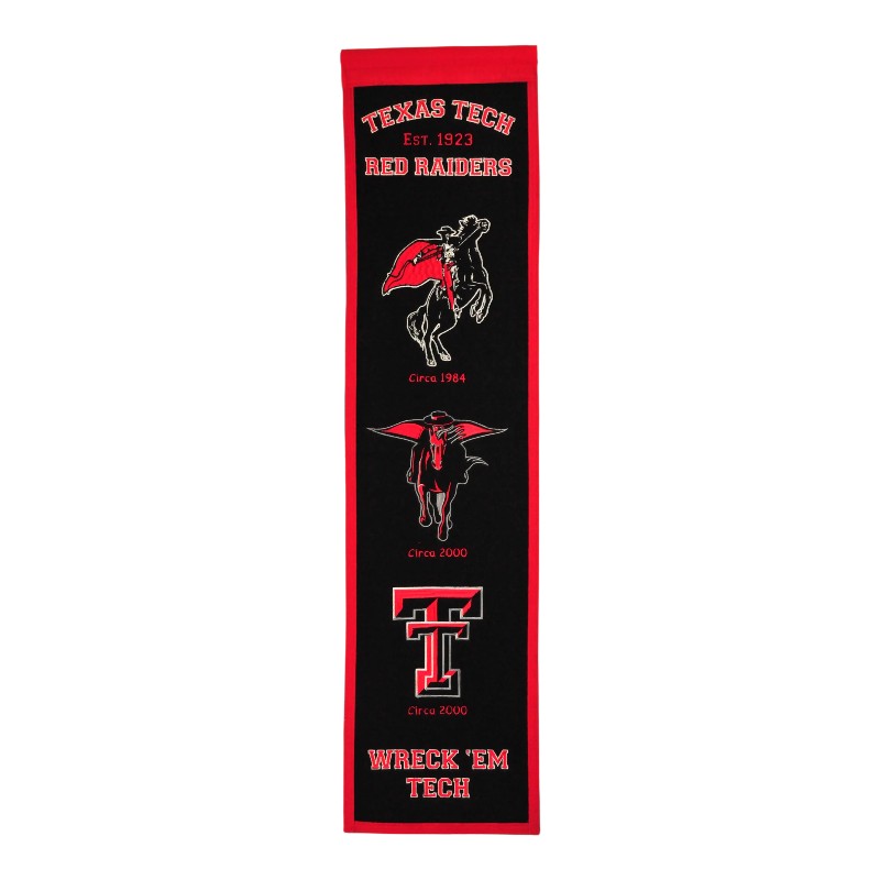 Texas Tech Red Raiders Team 8in x 32in Heritage Banner