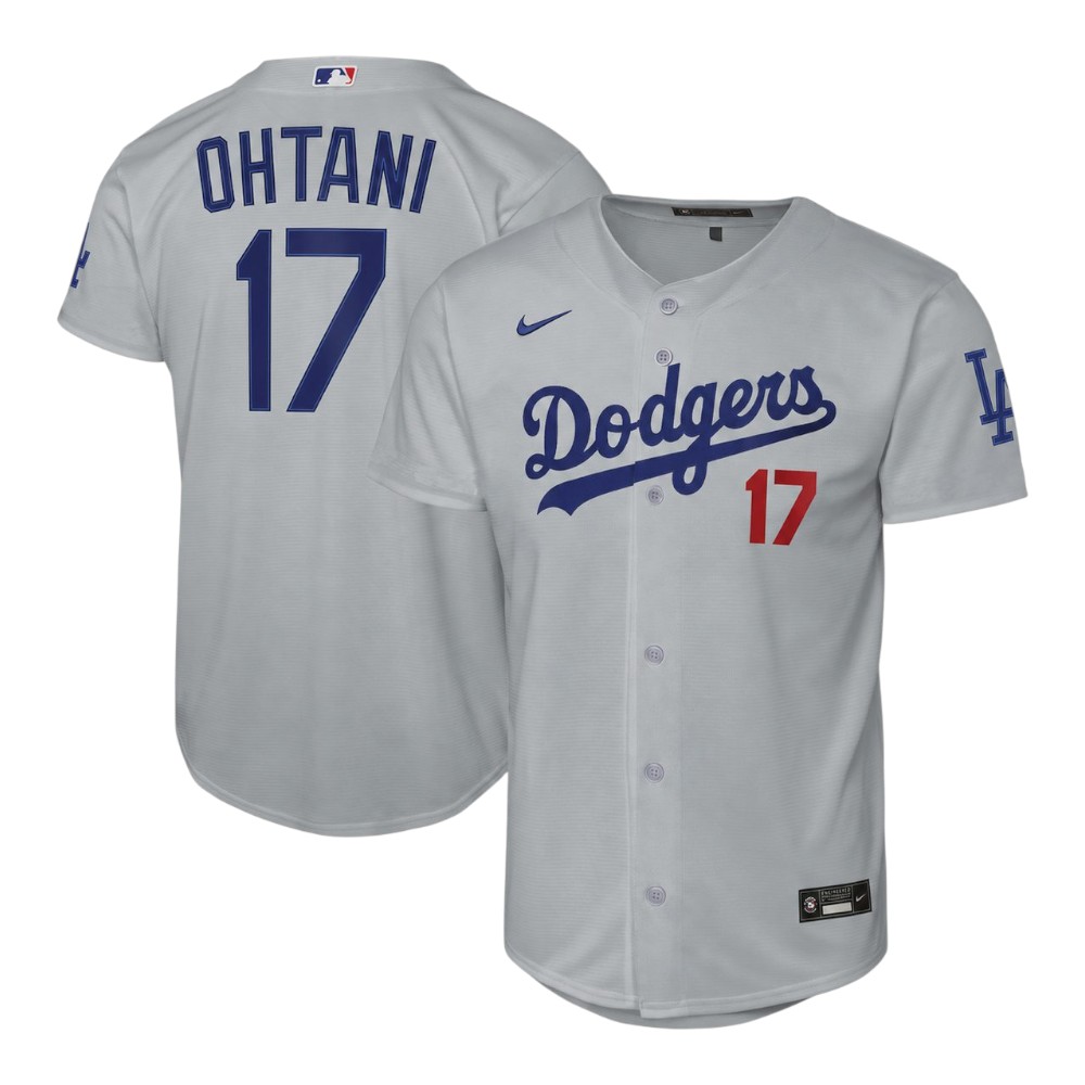 Youth Los Angeles Dodgers Shohei Ohtani Gray Nike Alternate