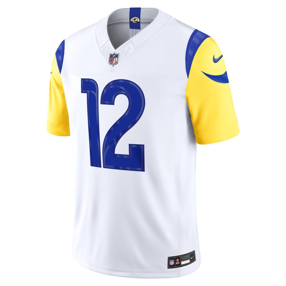 Los Angeles Rams Puka Nacua White Nike Vapor F.U.S.E Stitched Limited Jersey