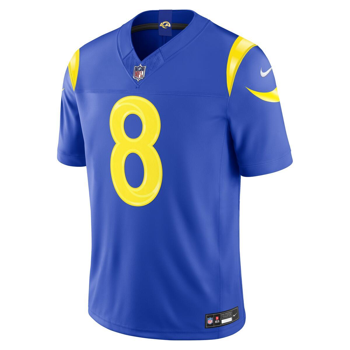 Los Angeles Rams Jared Verse Royal Nike Vapor F.U.S.E Stitched Limited Jersey
