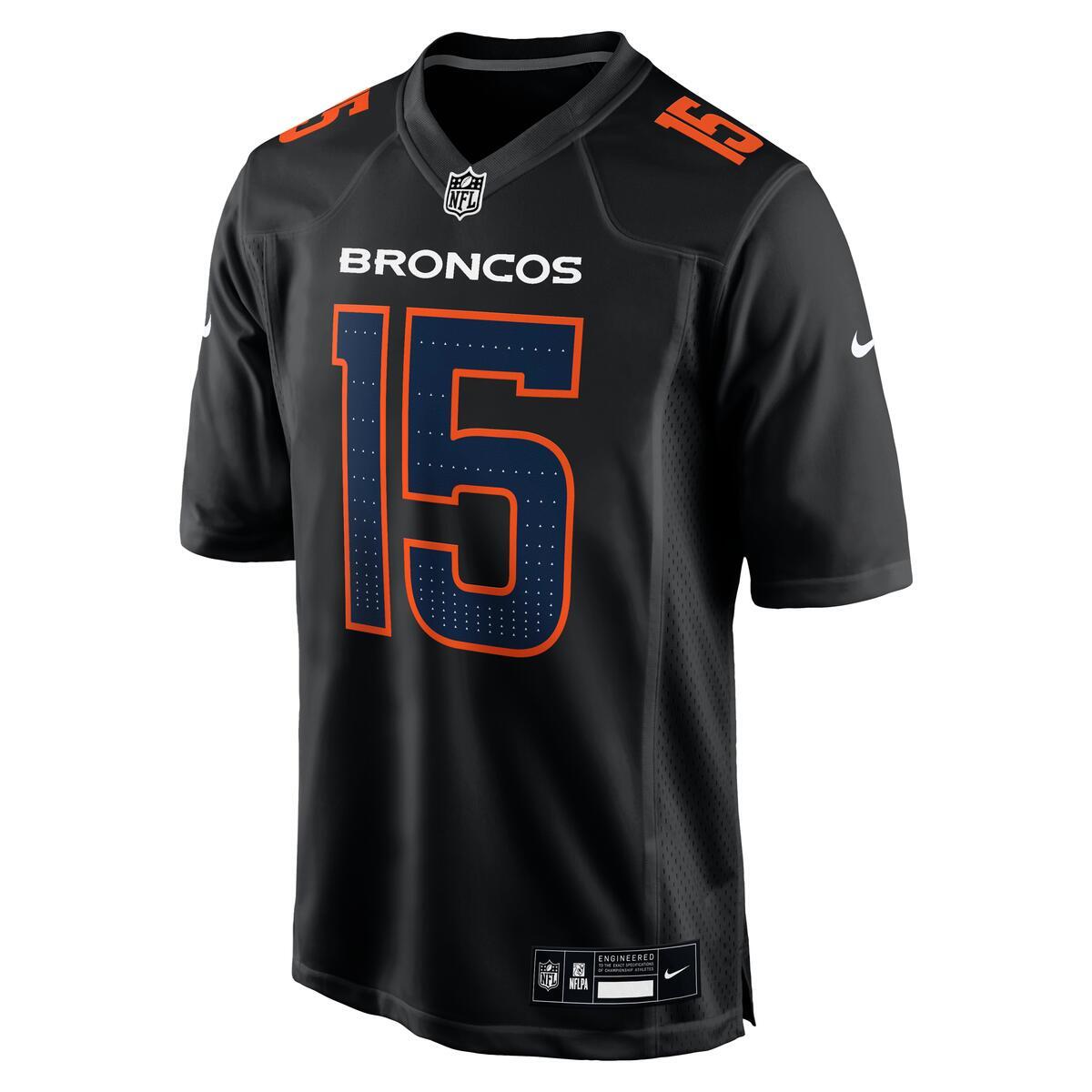 Denver Broncos Nik Bonitto Nike Carbon Black Fashion Game Jersey