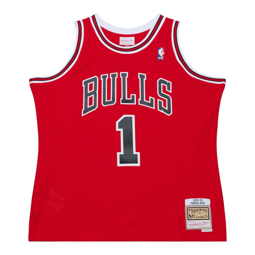 Chicago Bulls Derrick Rose Red Mitchell & Ness 2008-09 Hardwood Classics Swingman Jersey