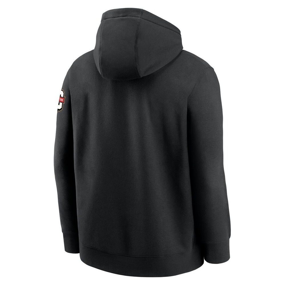 San Francisco 49ers Black 80th Anniversary Goal Line Club Nike Fleece Hoodie