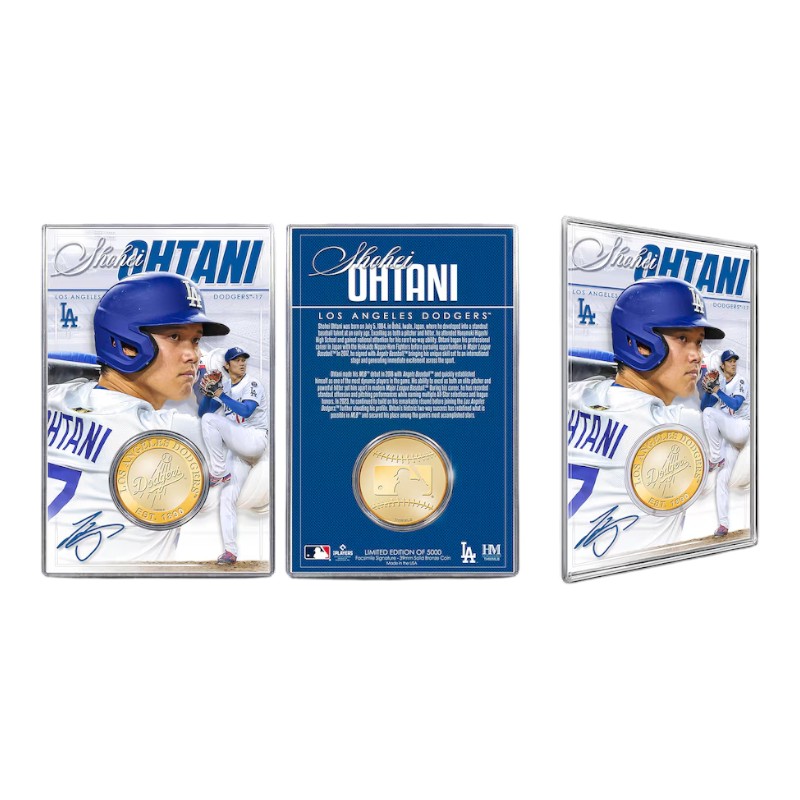 Los Angeles Dodgers Shohei Ohtani Limited Edition Highland Mint Bronze Coin