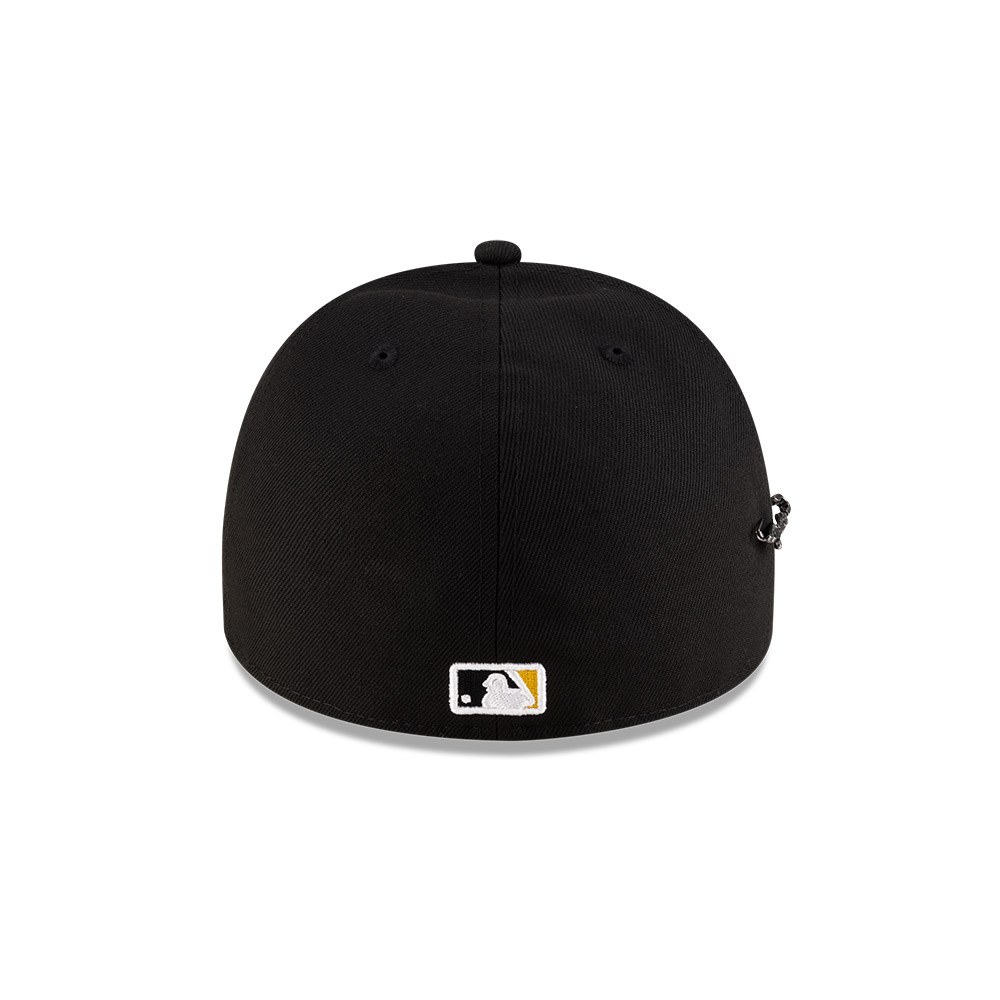 Pittsburgh Pirates Black Safety Pin New Era 59FIFTY A-Frame Fitted Hat