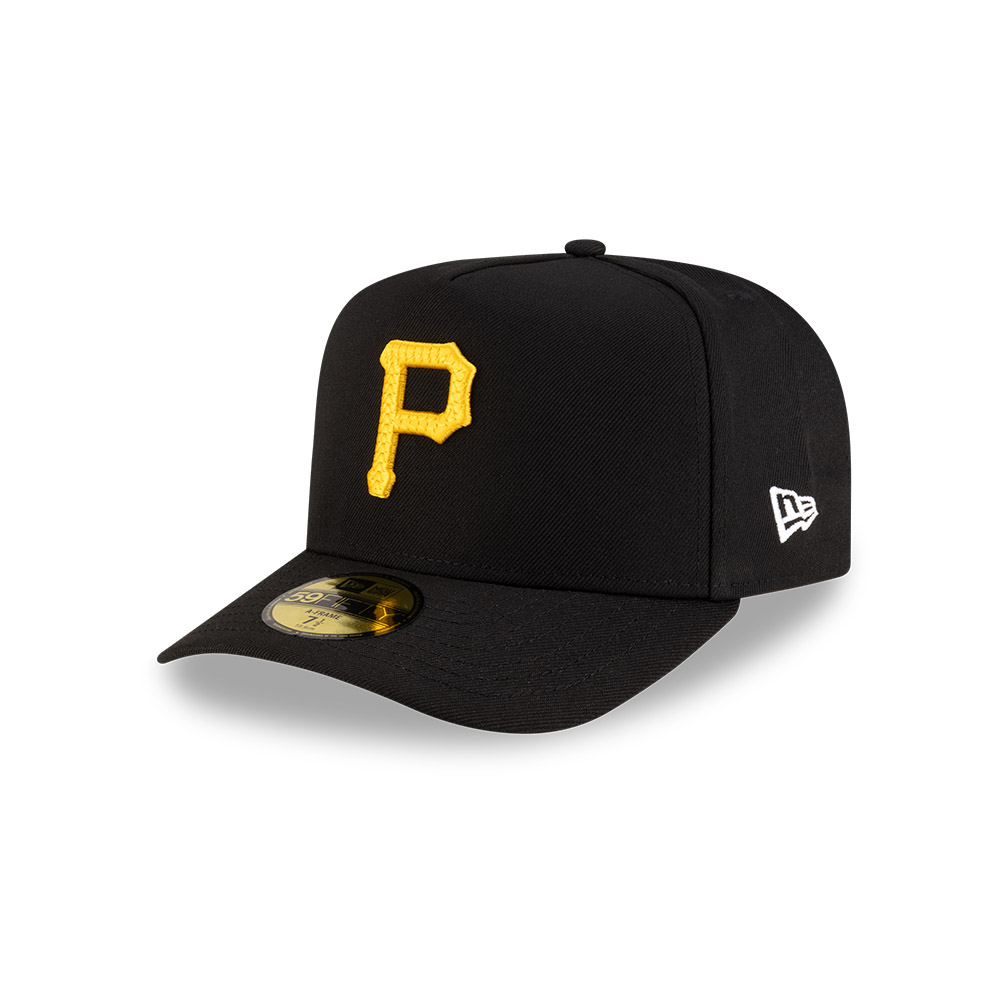Pittsburgh Pirates Black Safety Pin New Era 59FIFTY A-Frame Fitted Hat