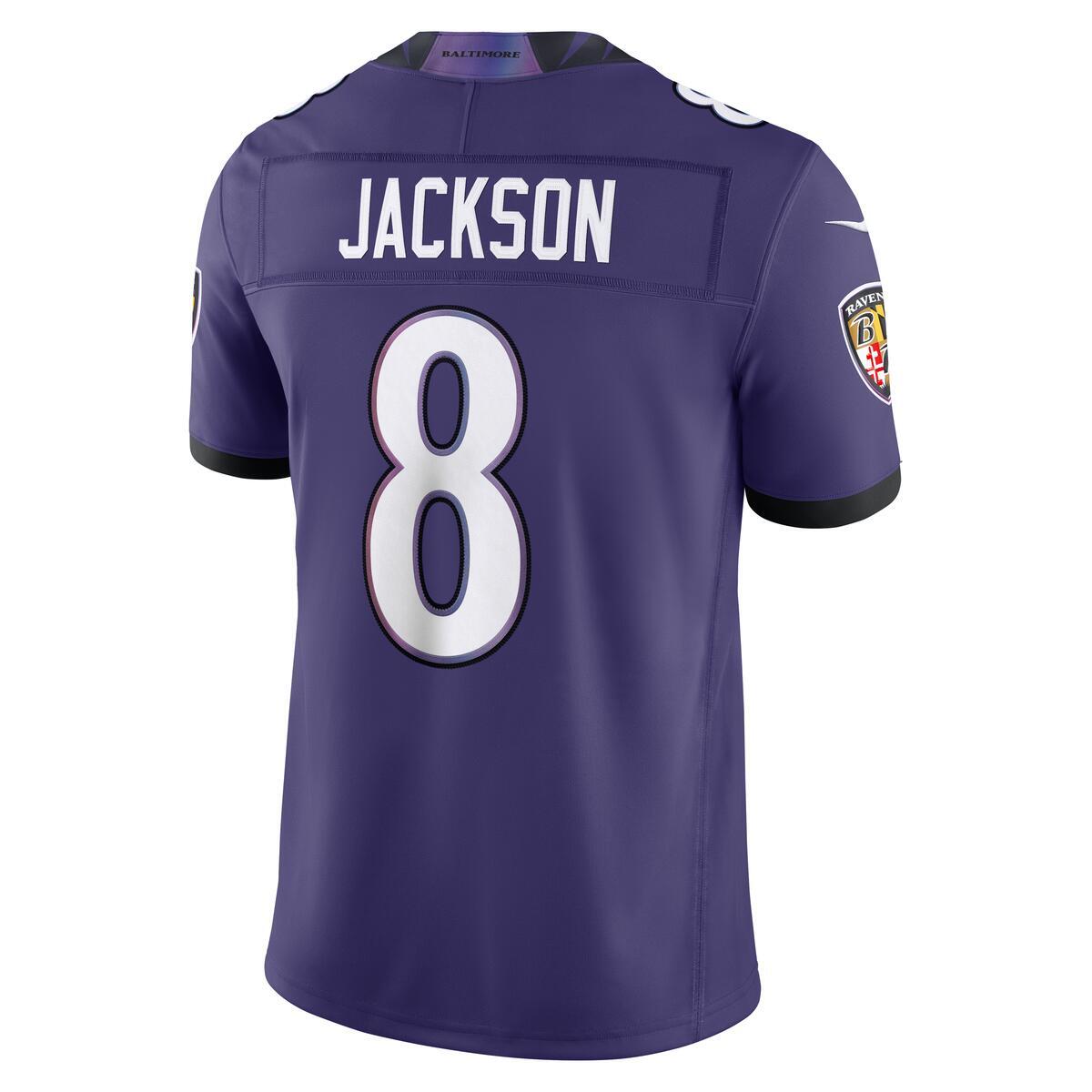 Baltimore Ravens Lamar Jackson Purple Nike Vapor F.U.S.E Stitched Limited Jersey